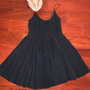 Super cute vintage black skater dress